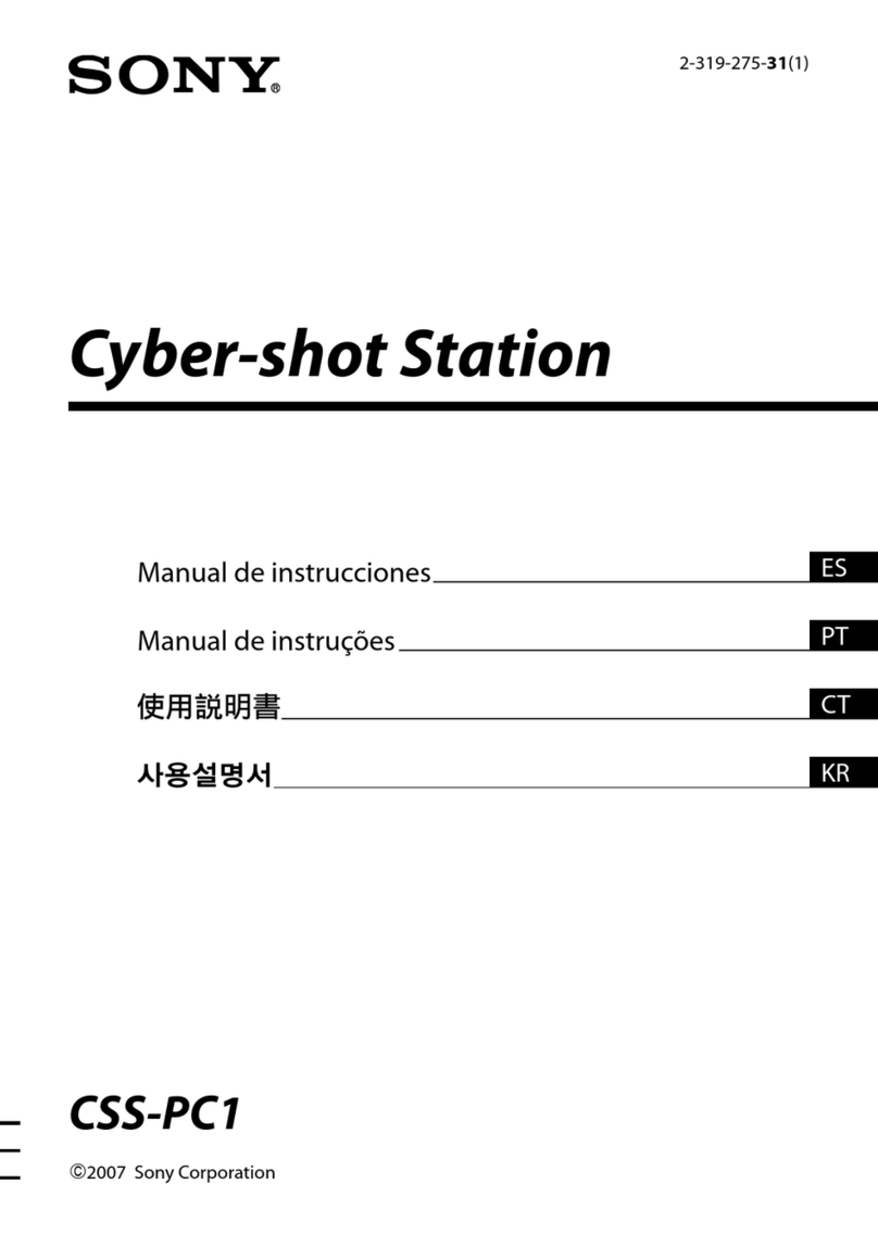 Sony Cyber-shot Station CSS-PC1 User manual Sony Cyber-shot Station CSS-PC1 User manual