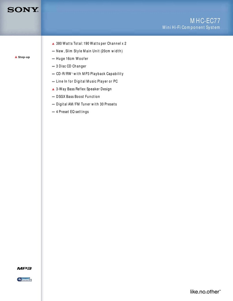 Sony MHC-EC77 User manual