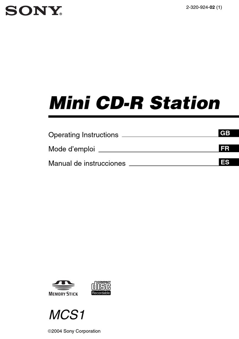 Sony MCS-1 User manual