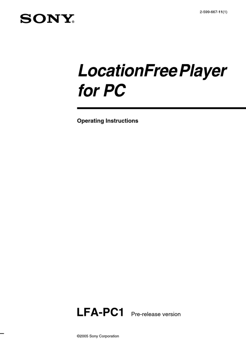 Sony LFA-PC1 User manual