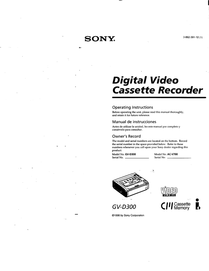Sony GV-D300 Operating Instructions  (primary... User manual