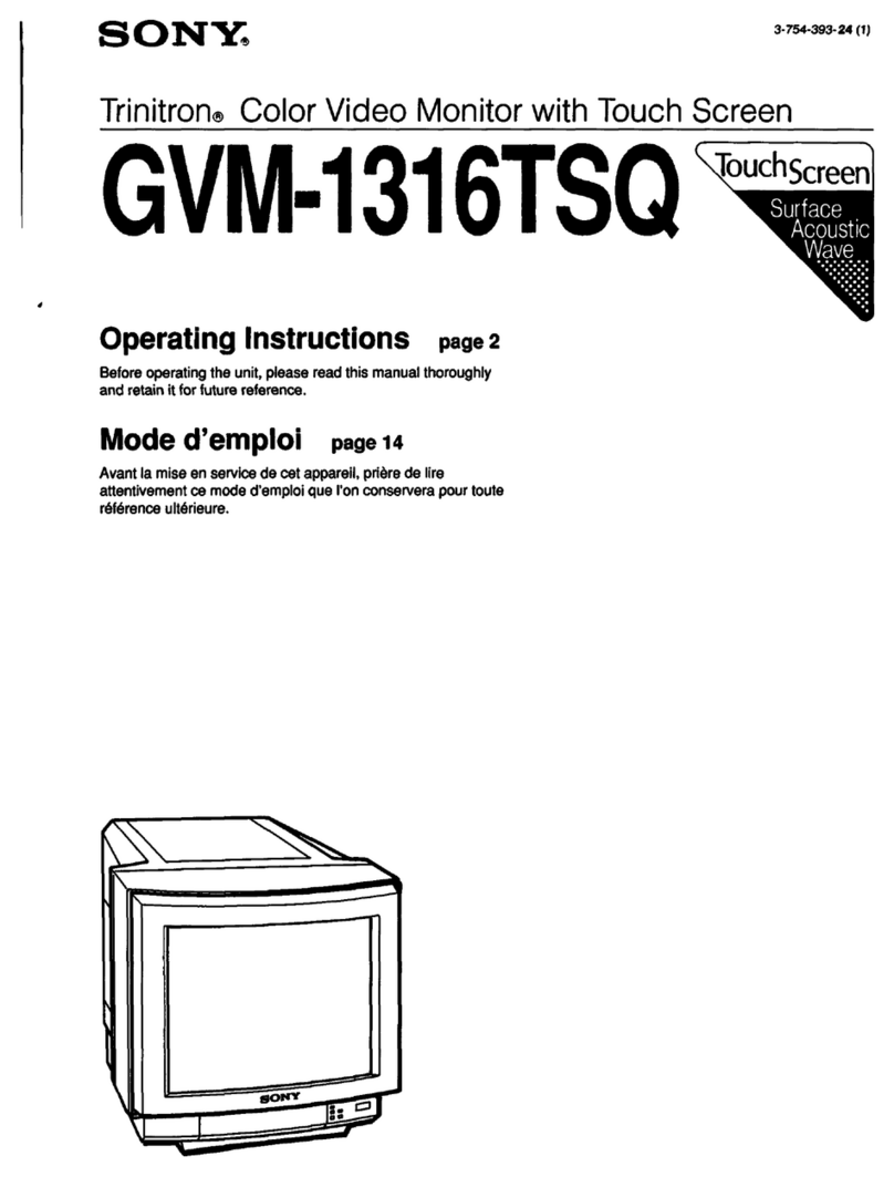 Sony Trinitron GVM-1316TSQ User manual