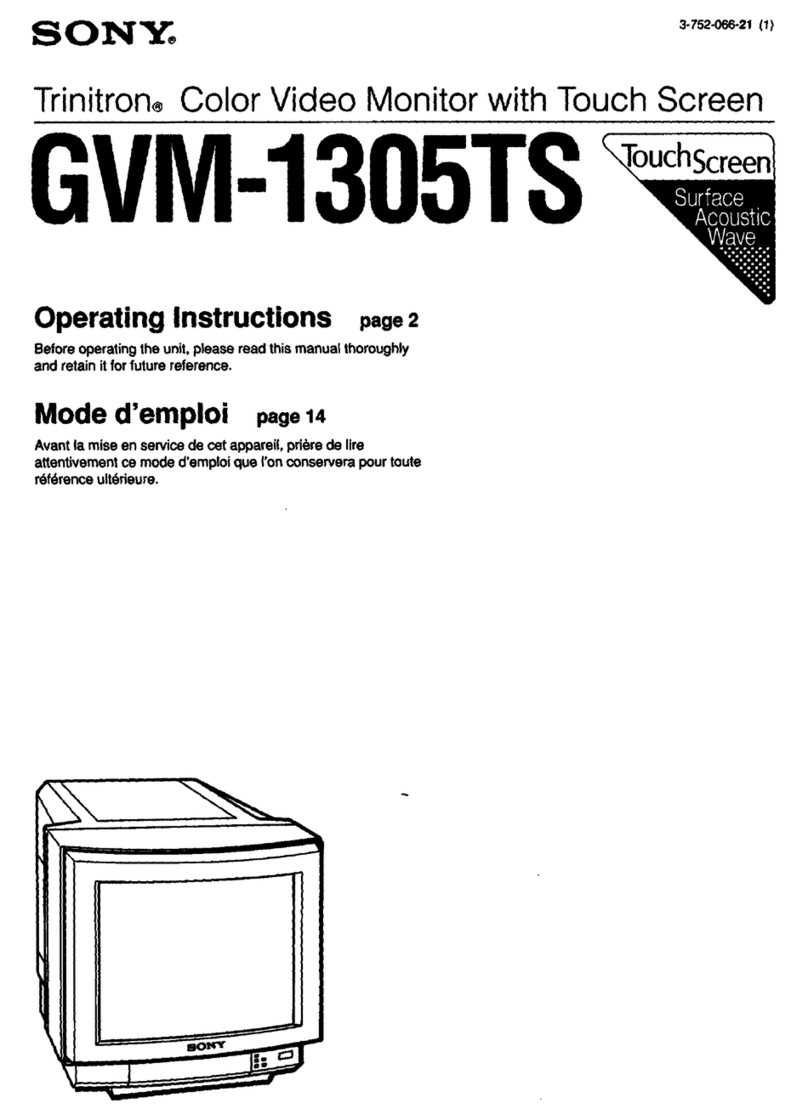 Sony Trinitron GVM-1305TS User manual