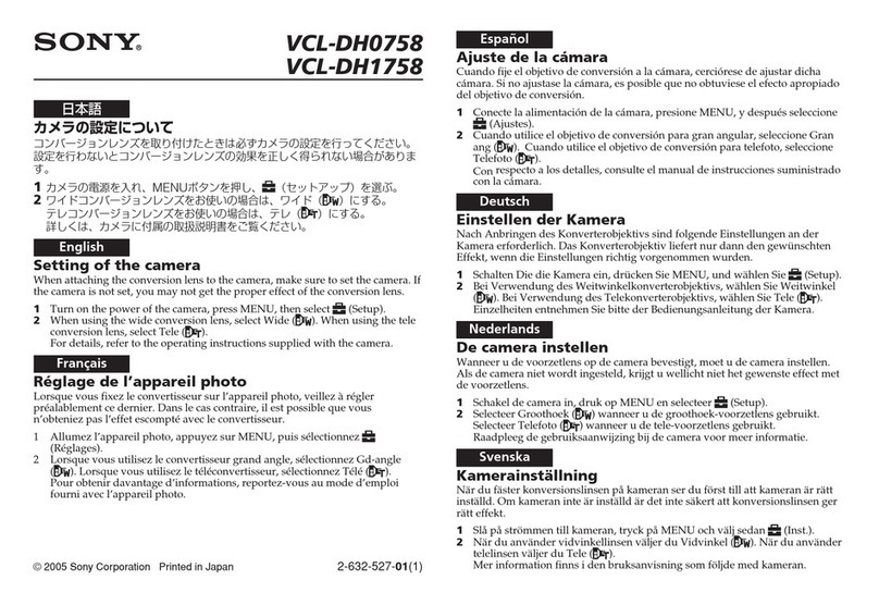 Sony VCL-DH0758 User manual