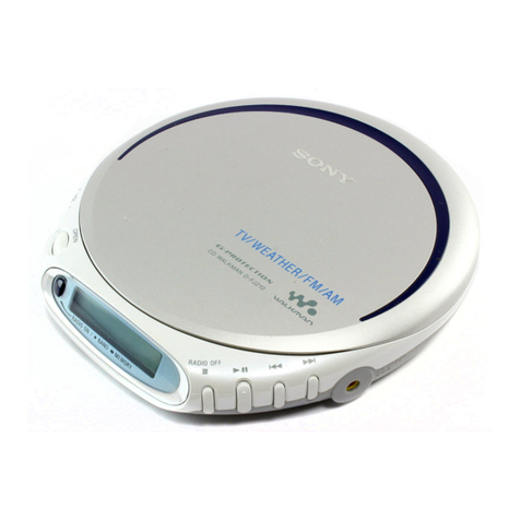 Sony D-FJ210 - CD Walkman Player User manual