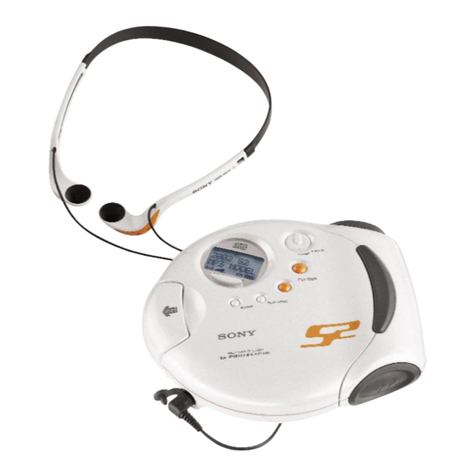 Sony WALKMAN D-CS901 User manual