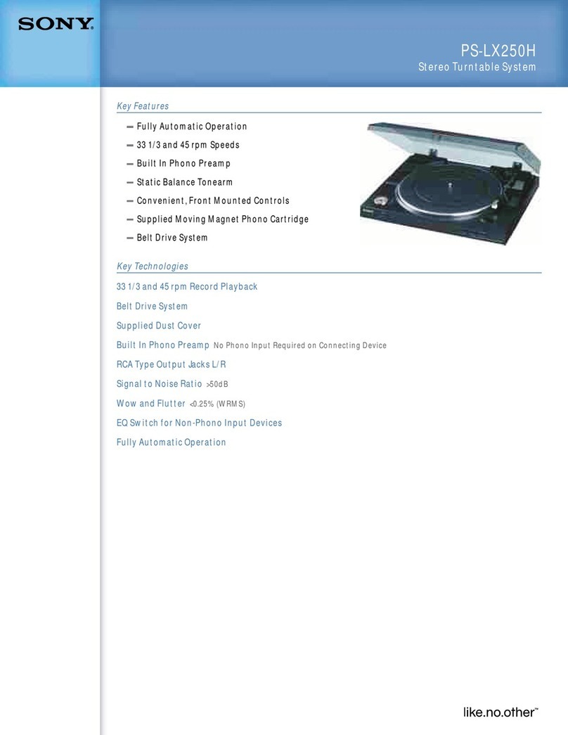 Sony PS-LX250H User manual