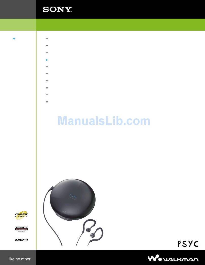 Sony Walkman D-NE050PS User manual