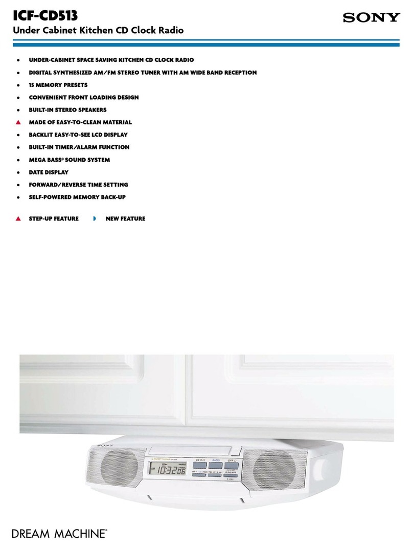 Sony ICF-CD513 - CD Clock Radio brochure
