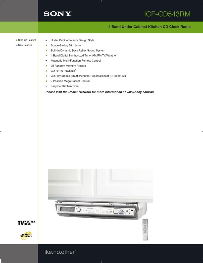 Sony Walkman ICF-CD543RM Specifications