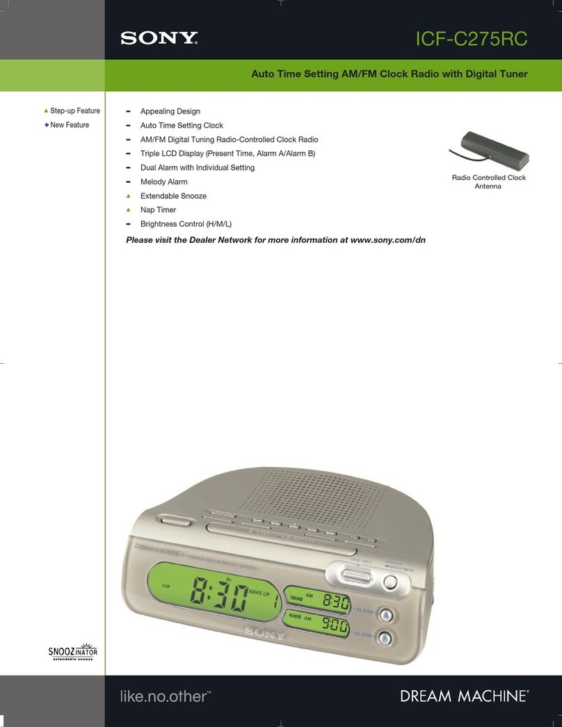 Sony Walkman ICF-C275RC User manual
