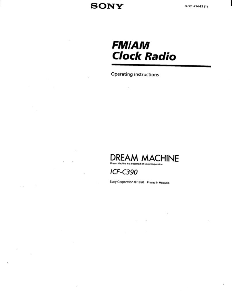 Sony Walkman ICF-C390 User manual