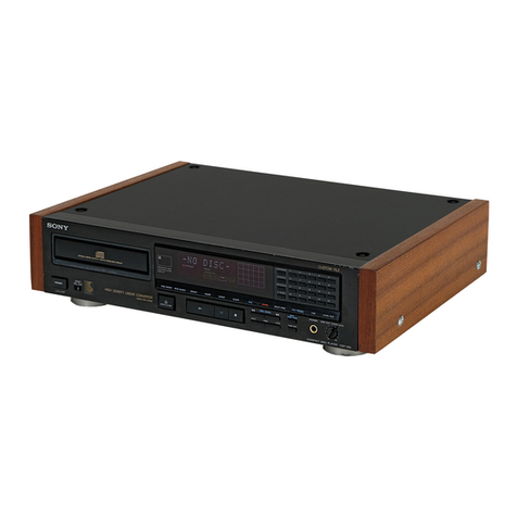 Sony CDP-990 Dimensional information