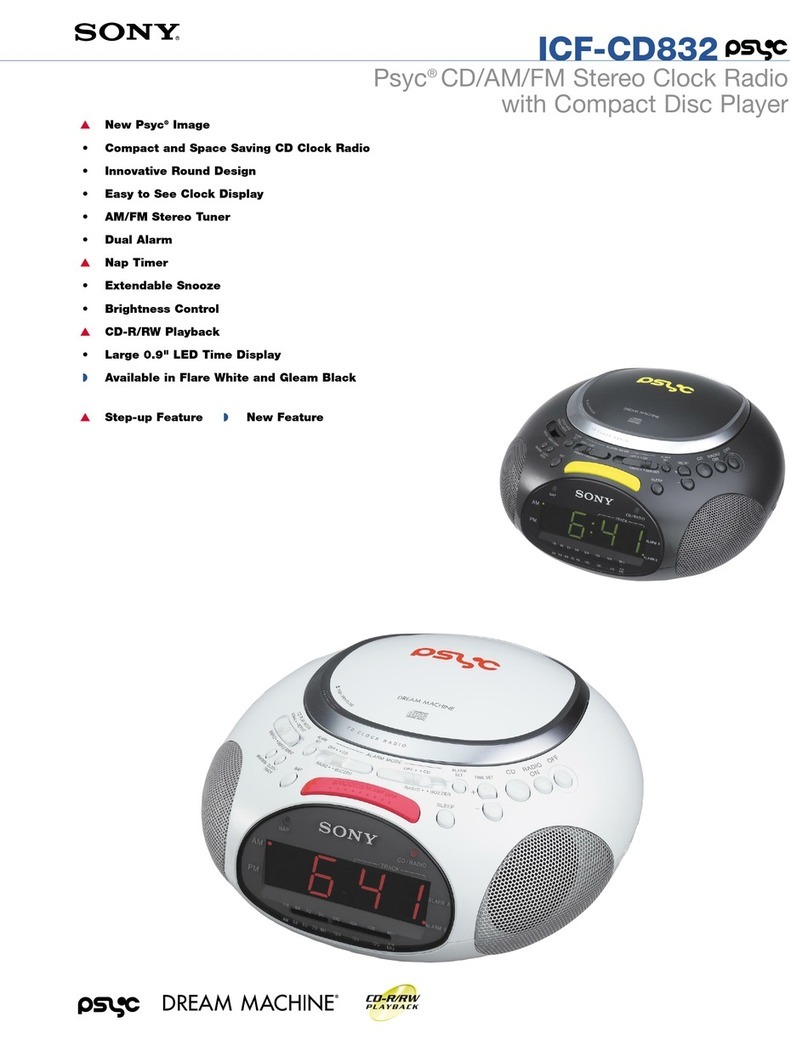 Sony Walkman ICF-CD832 User manual