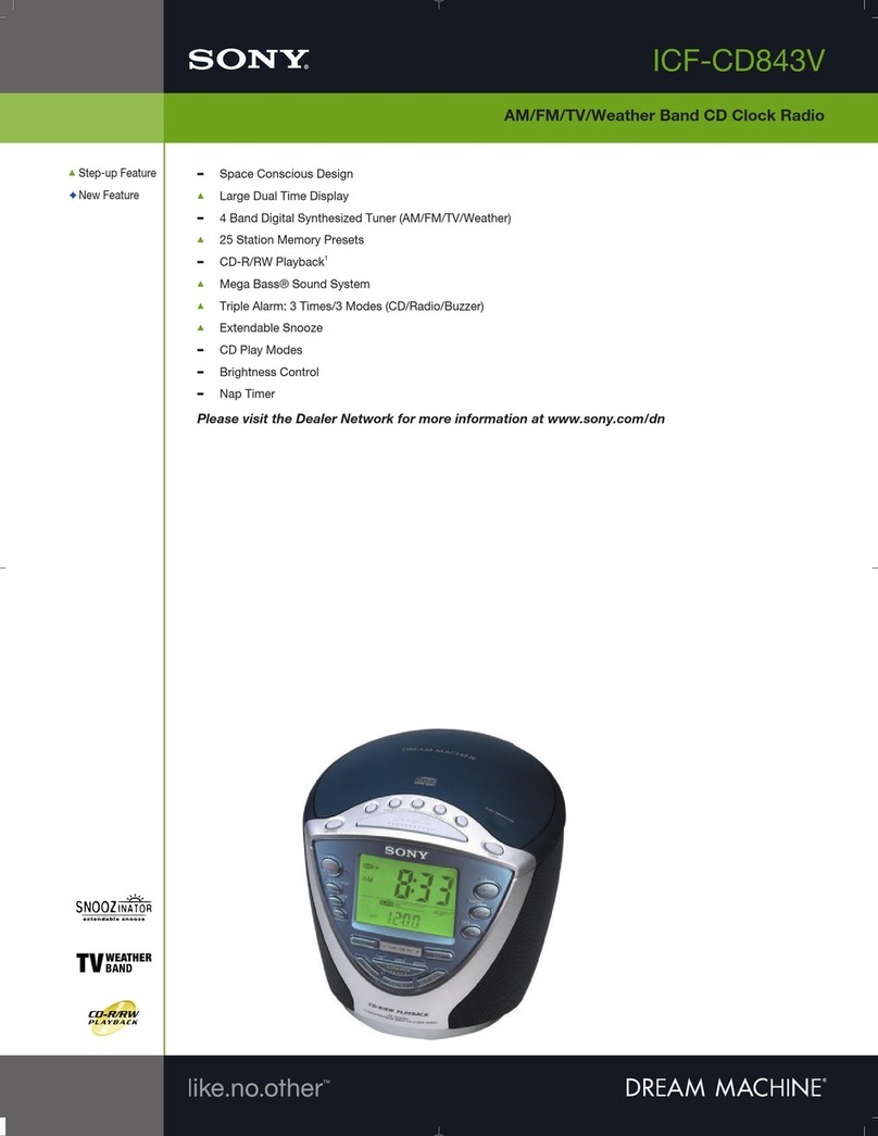 Sony Walkman ICF-CD843V brochure