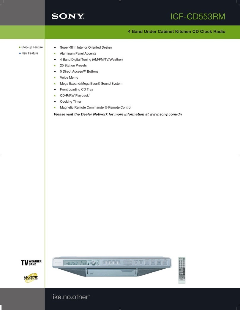 Sony Walkman ICF-CD553RM User manual