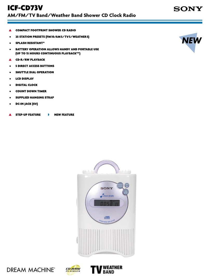 Sony Walkman ICF-CD73V brochure