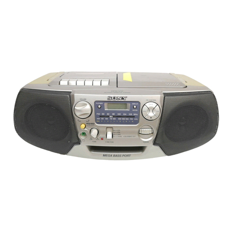 Sony CFD-V17 - Cd Radio Cassette-corder Specifications