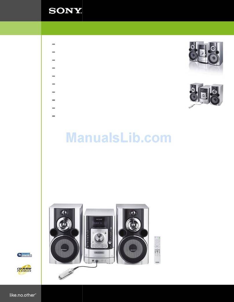 Sony CMT-HPR99XM Specifications