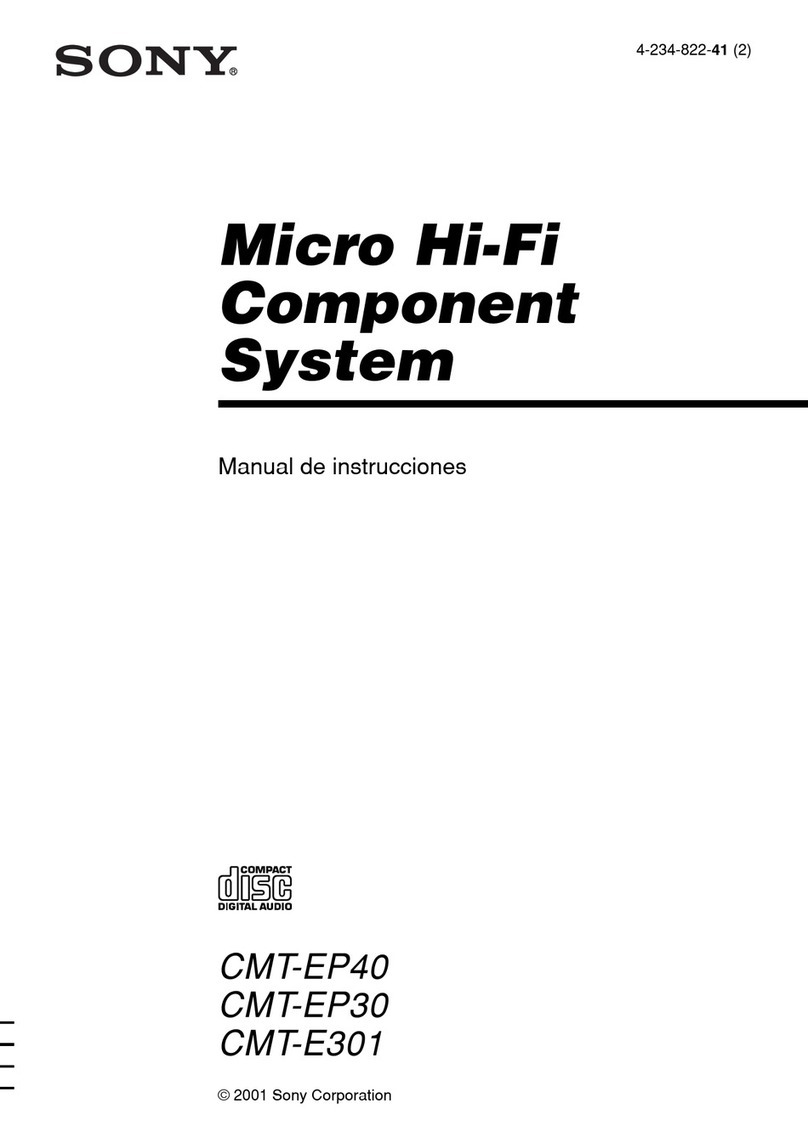 Sony CMT-E301 Setup guide Sony CMT-E301 Setup guide