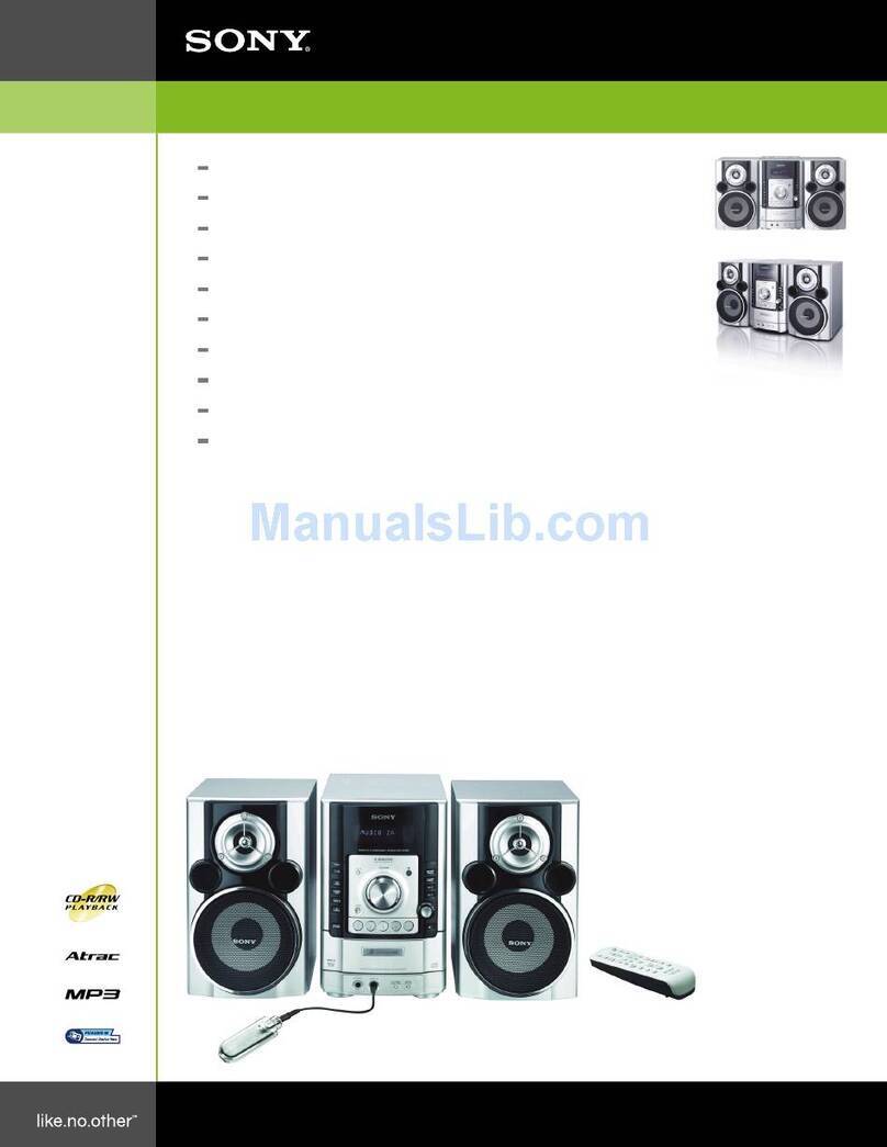 Sony CMT-HPR90 Specifications