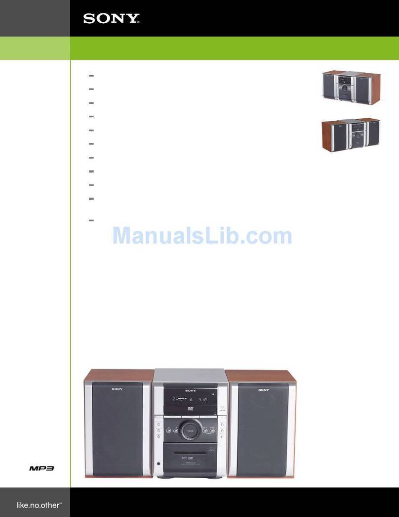 Sony CMTDX2D - Micro System User manual