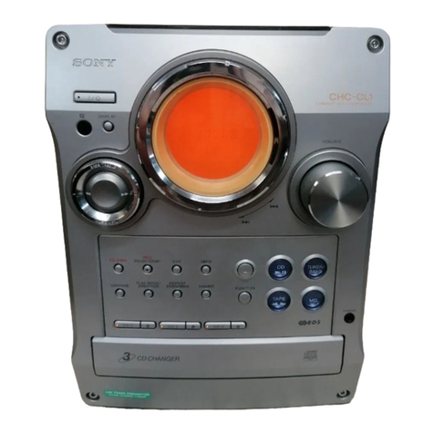 Sony CHC-CL1 - Compact Hi Fi Component System User manual