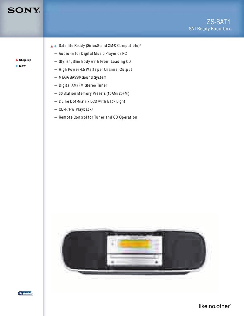 Sony ZS-SAT1 User manual