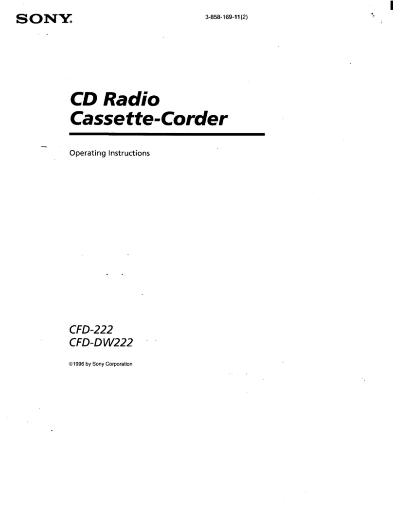 Sony CFD-222 User manual