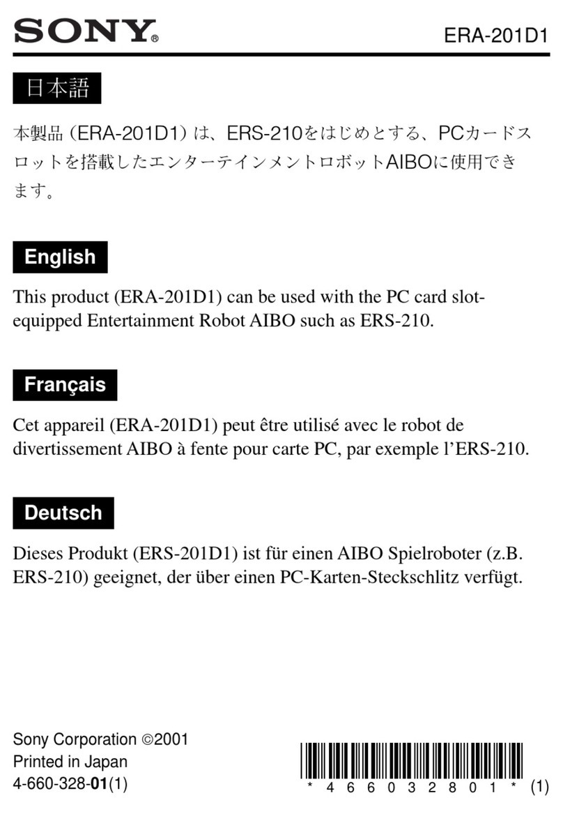 Sony ERS-210 AIBO Dancer Instruction Manual
