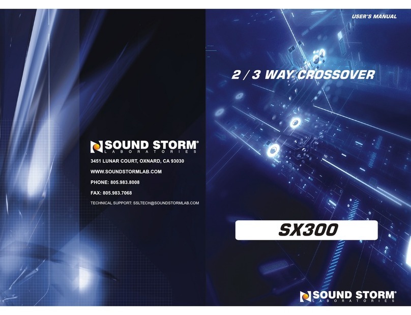 Sound Storm SX-300 User manual