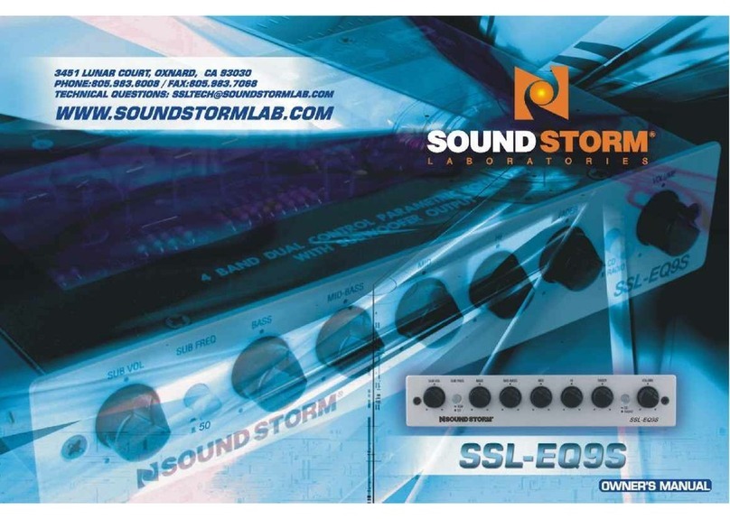 Sound Storm SSL-EQ9S owner's manual Sound Storm SSL-EQ9S owner's manual
