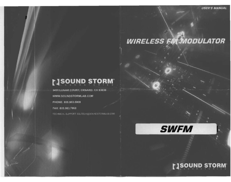 Sound Storm SWFM user guide
