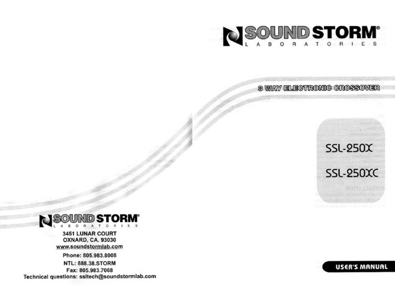 Sound Storm SSL-250X User manual