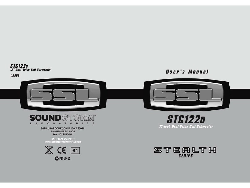 Sound Storm STC122D user manual