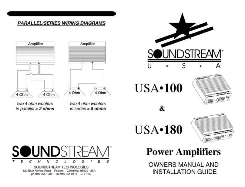 Soundstream USA-100 Programming manual