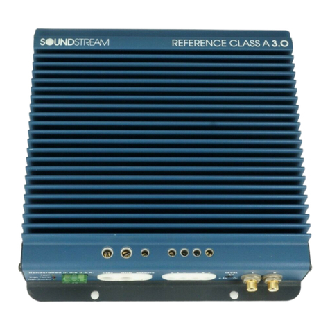 Soundstream Reference Series CLASS-A-3.0 User manual