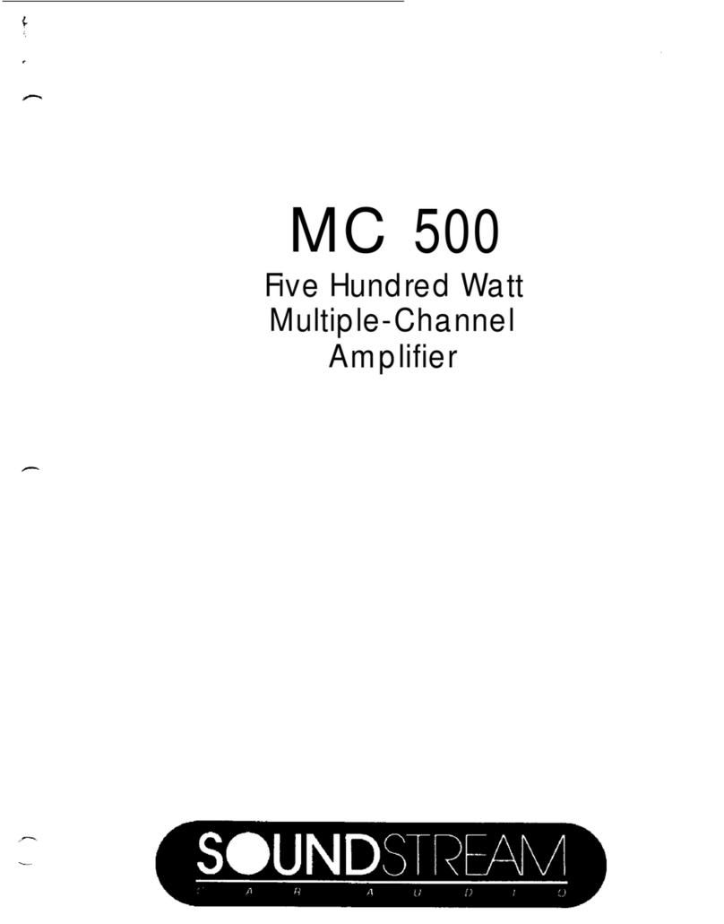 Soundstream MC.500 User manual