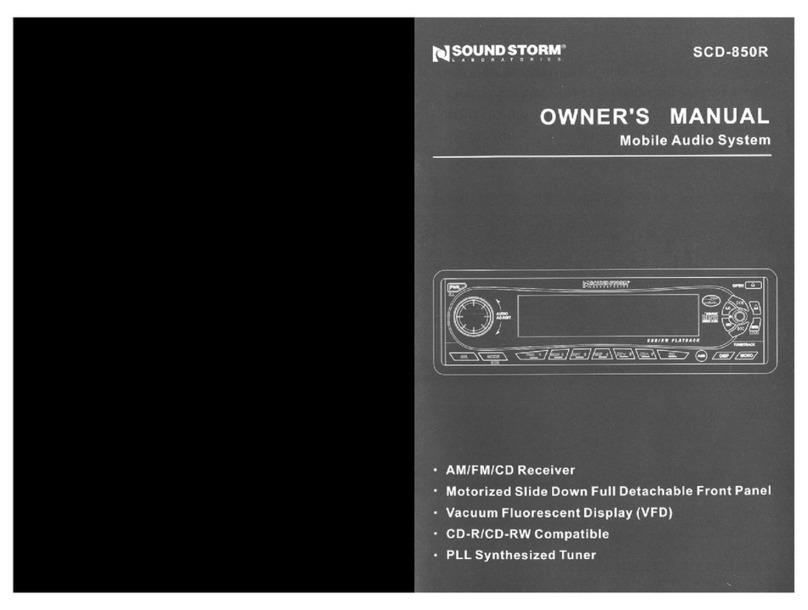 Sound Storm SCD-850R User manual Sound Storm SCD-850R User manual