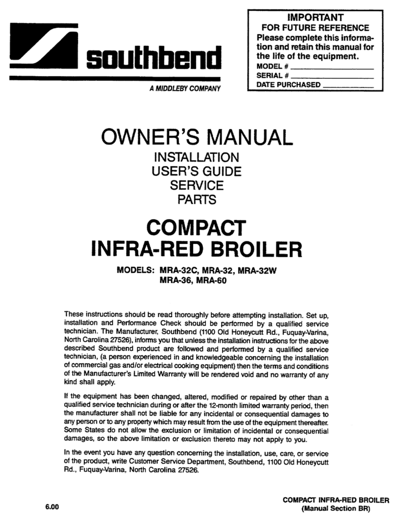 Southbend MRA-32 User manual