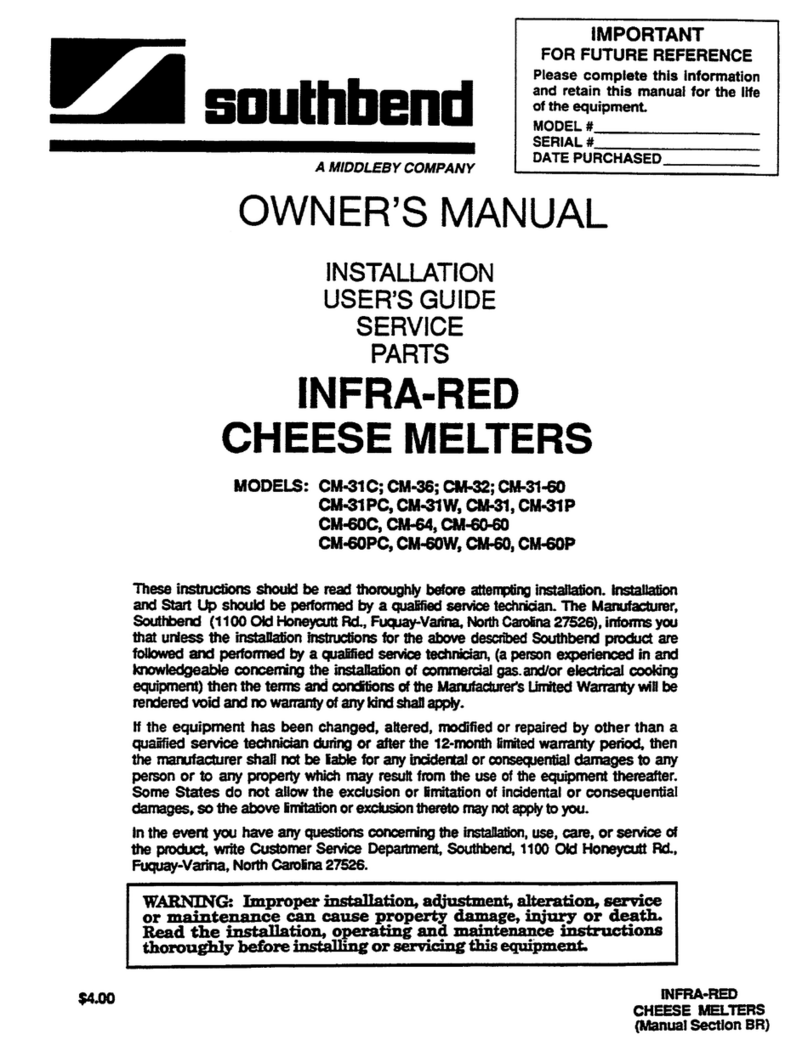 Southbend CM-31 User manual