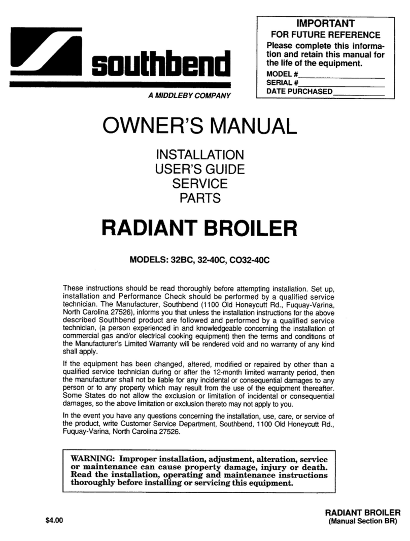 Southbend 32-40C owner's manual