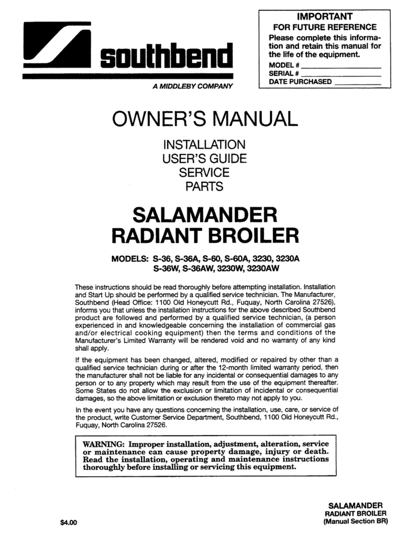 Southbend 3230 owner's manual