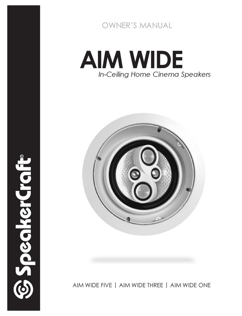 SpeakerCraft AIM WIDE FIVE User manual