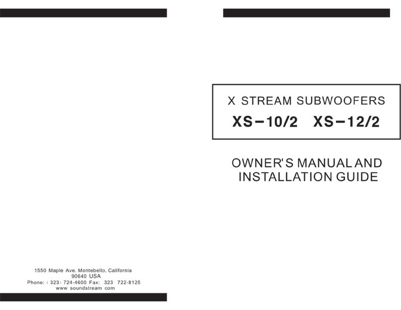 Soundstream XS-10/2 Programming manual