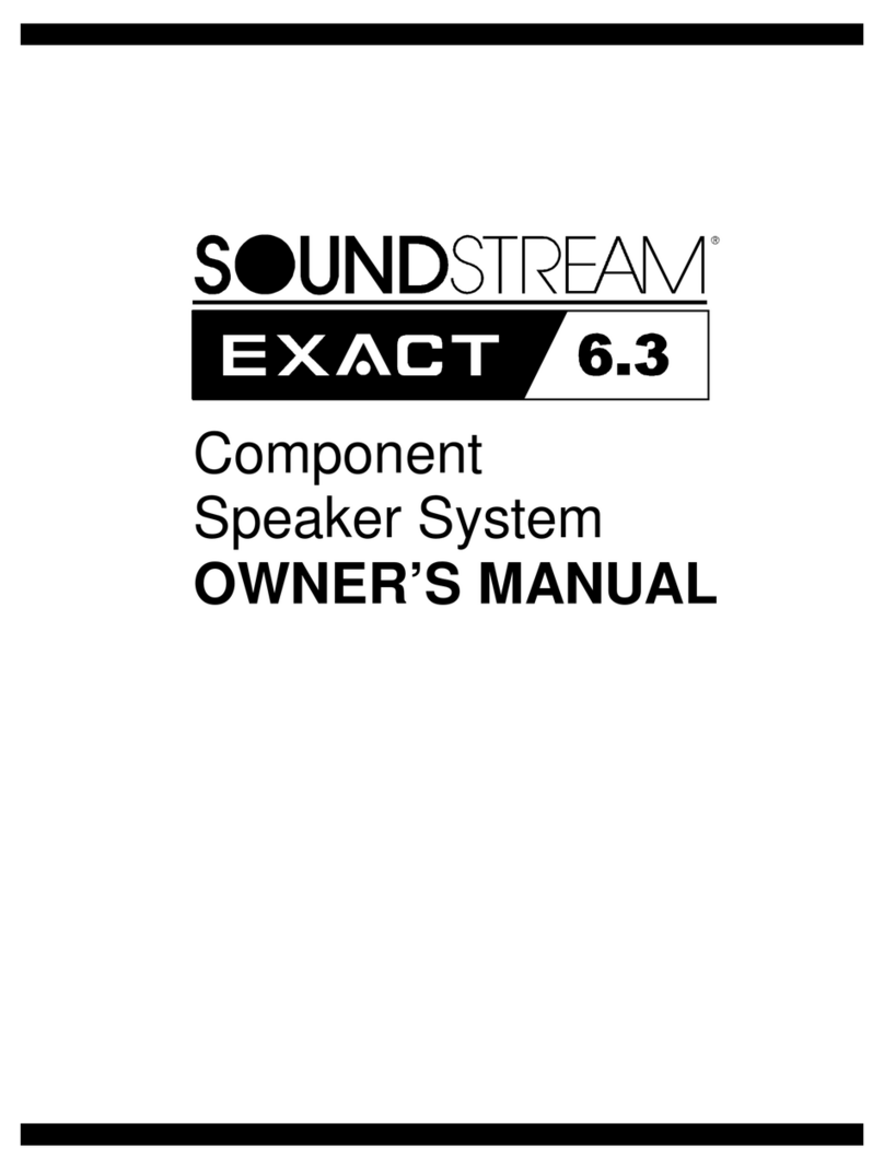 Soundstream Exact Exact 6.3 User manual