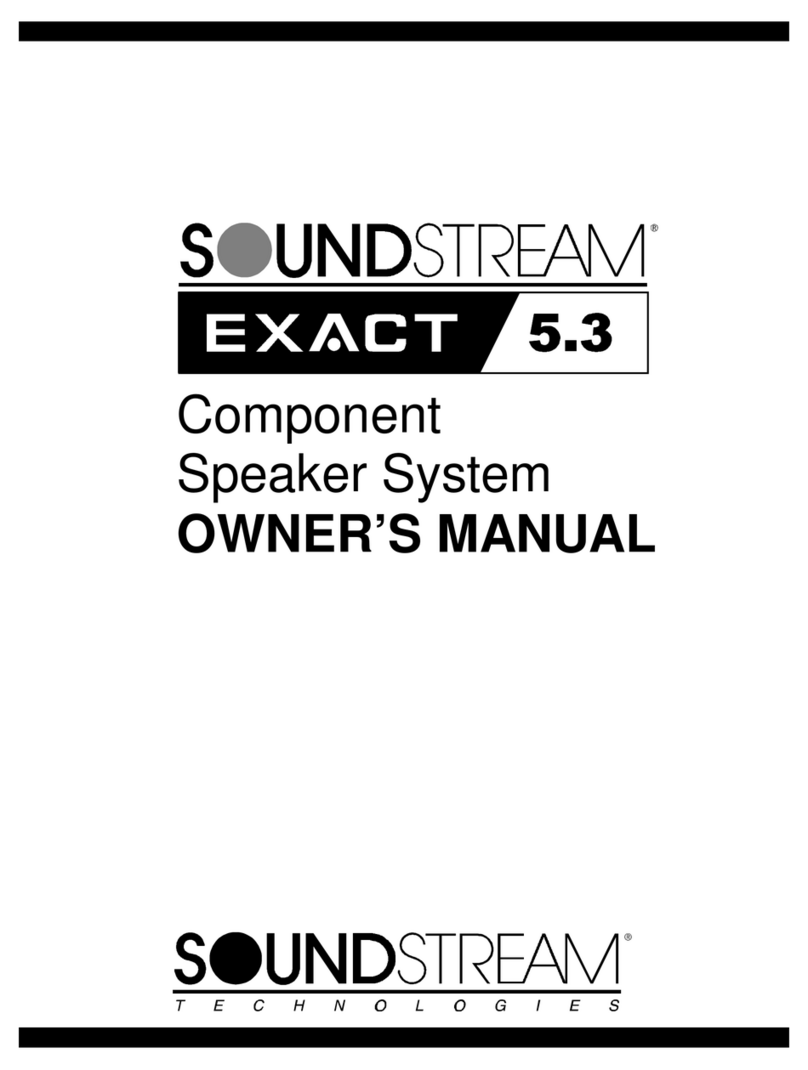 Soundstream Exact Exact 5.3 User manual