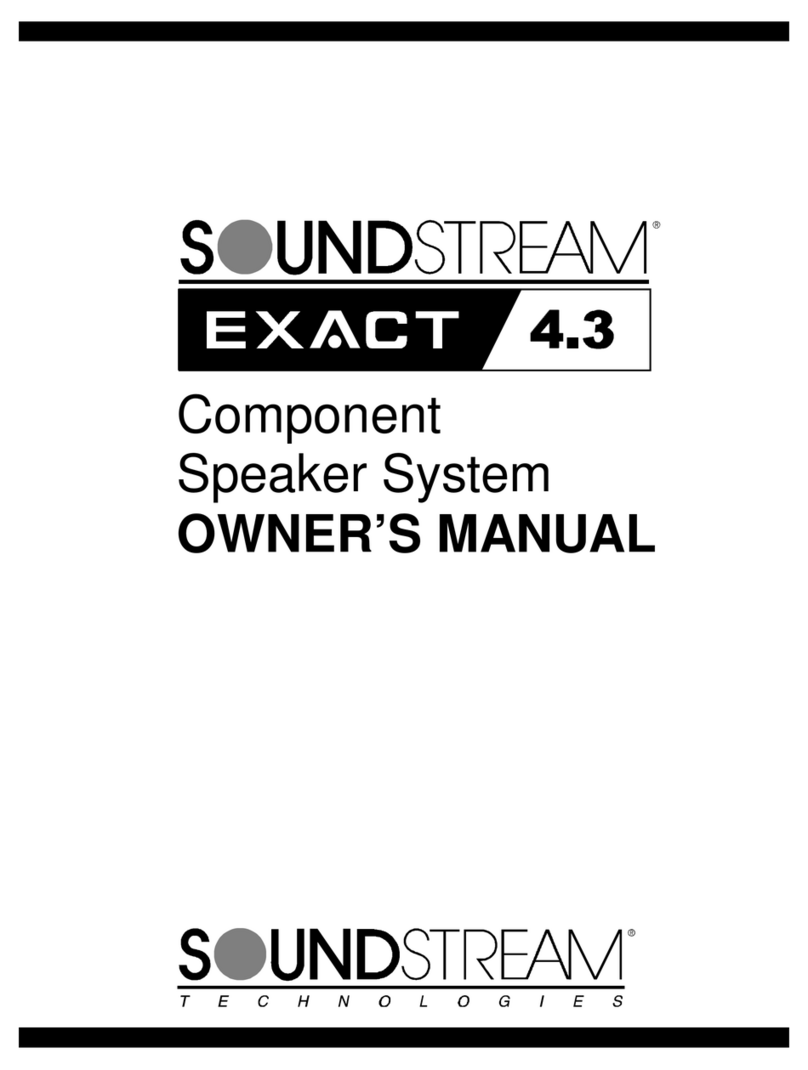 Soundstream Exact Exact 4.3 User manual