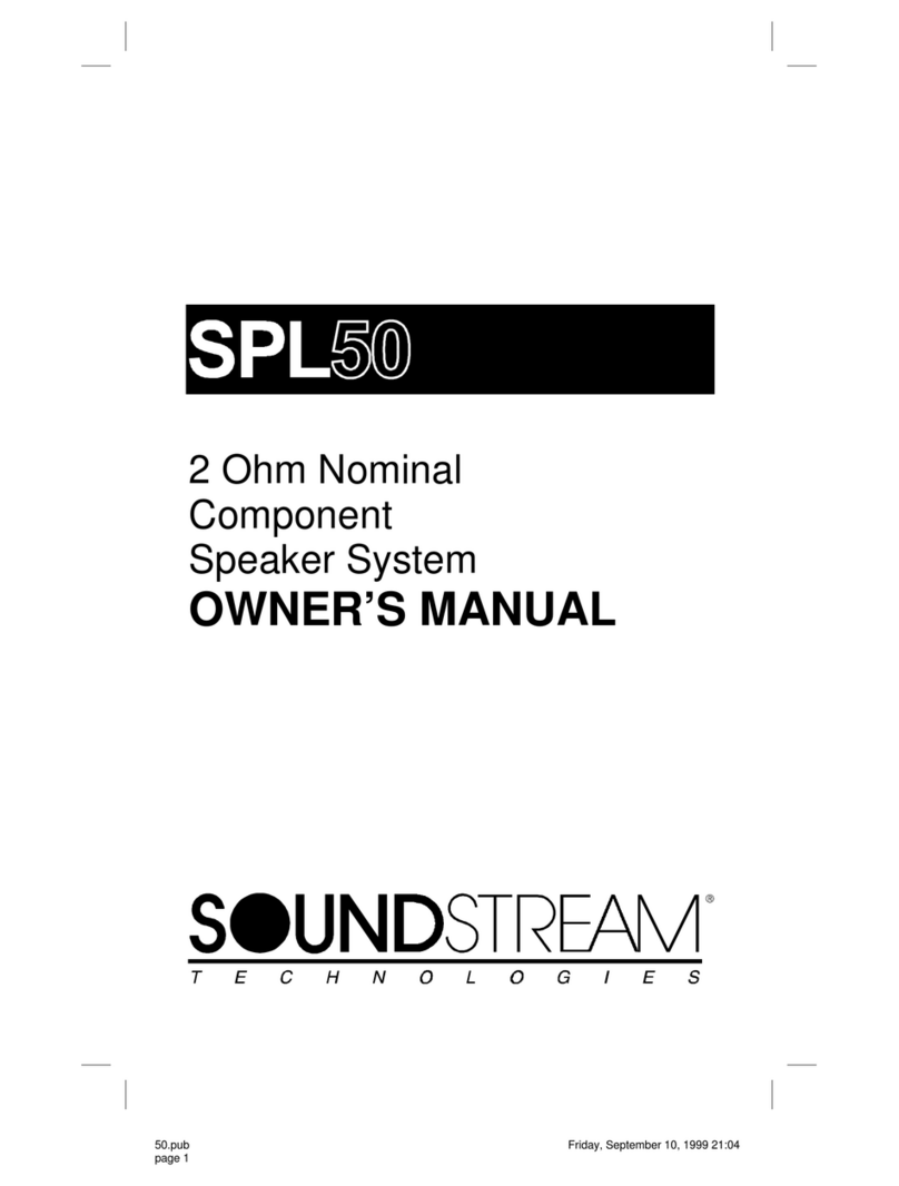 Soundstream SPL-50 User manual