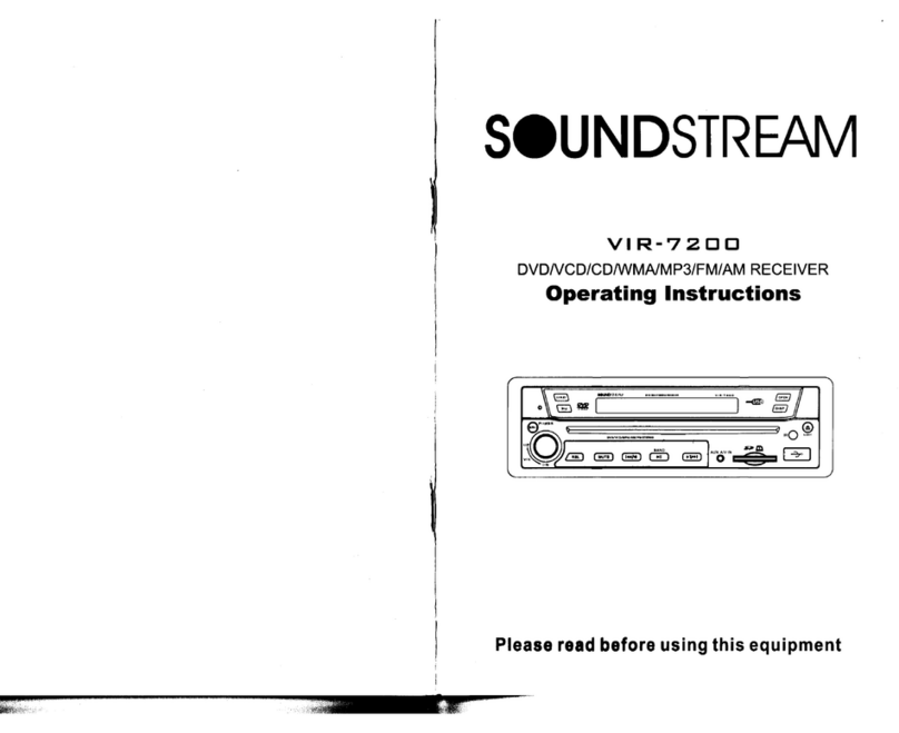 Soundstream VIR-7200 User manual Soundstream VIR-7200 User manual